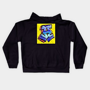 a graffiti pop art a 1 Kids Hoodie